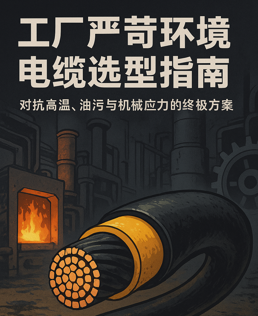 ?工廠嚴(yán)苛環(huán)境電纜選型指南：對抗高溫、油污與機(jī)械應(yīng)力的終極方案