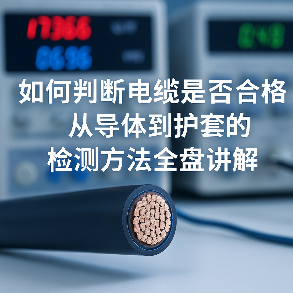 如何判斷電纜是否合格？從導(dǎo)體到護(hù)套的檢測方法全盤講解