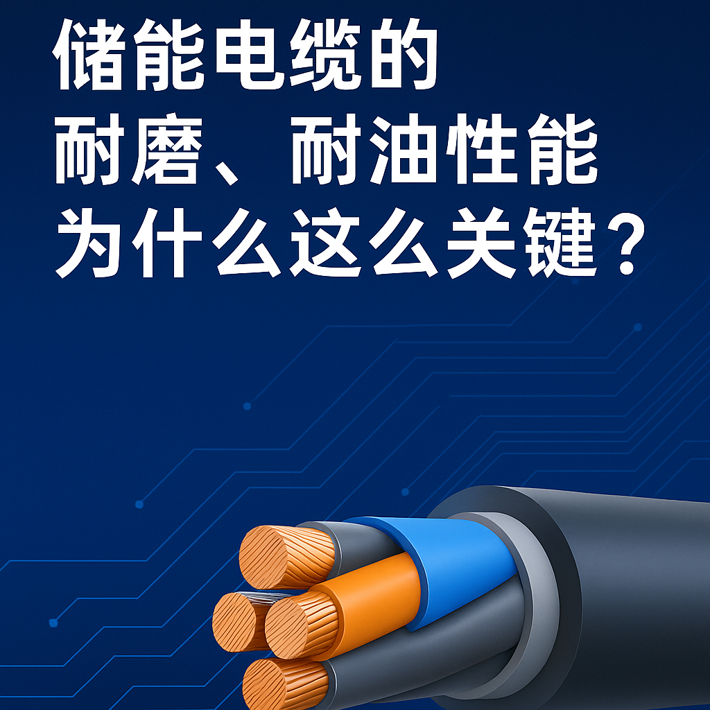 儲(chǔ)能電纜的耐磨、耐油性能為什么這么關(guān)鍵？真實(shí)工況告訴你答案